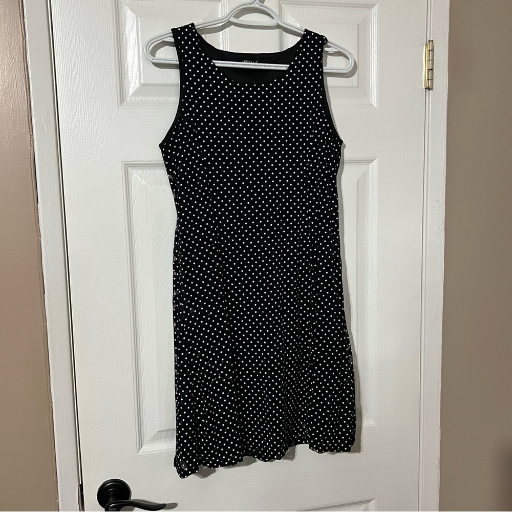 Retro Polka Dot Shift Dress, Small - Picture 2 of 11